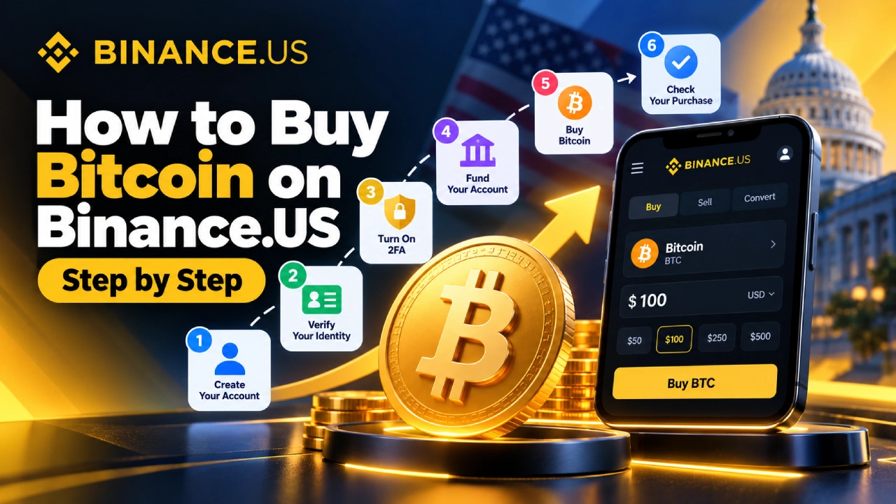 Six steps to buy Bitcoin on Binance.US, from creating and verifying an account to funding it and purchasing Bitcoin